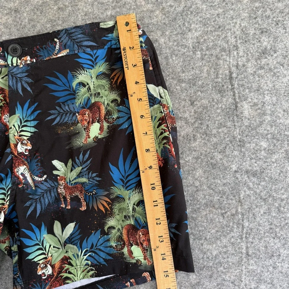 Good Man Brand Swim Trunks Shorts Mens Large Multicolor Jungle Tiger Lined